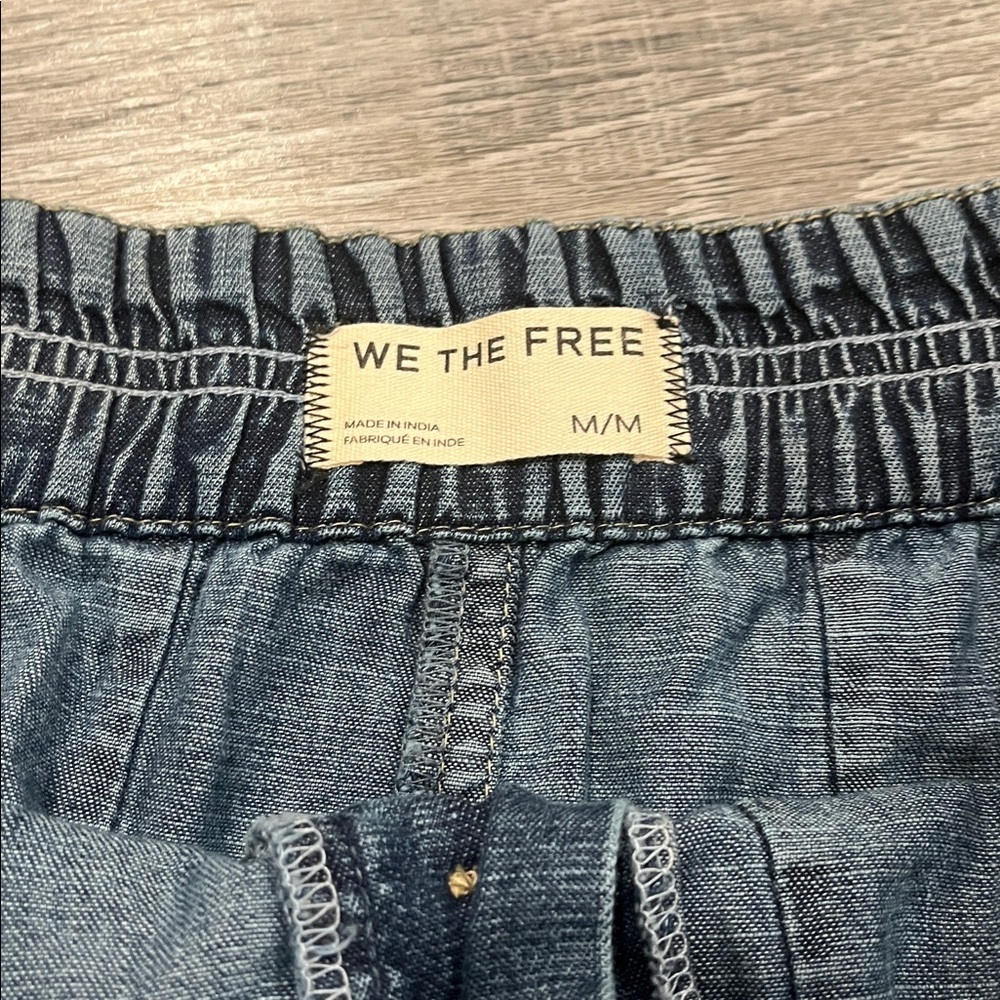 Free People NWOT Roselle Denim mini skirt- m - Picture 7 of 7